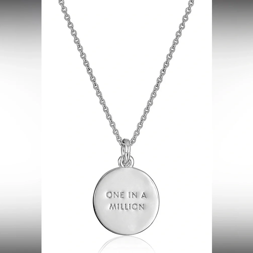 Kate Spade New York Initial Pendant Necklace B Silver